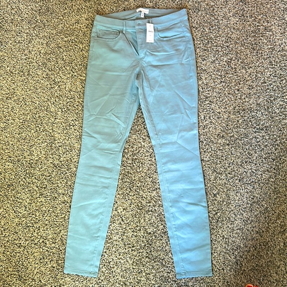 LOFT misty blue pants. More structure than leggings but very stretchy. 28 Tall - Picture 1 of 5